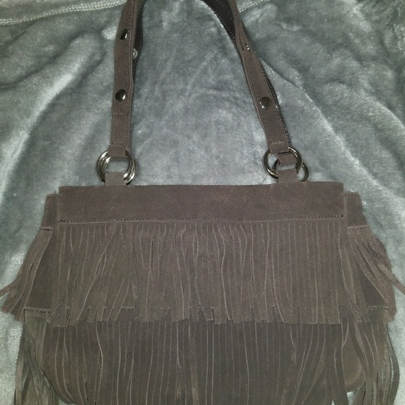 Express Handbags - NEW EXPRESS SUEDE FRINGE PURSE-COACHELLA